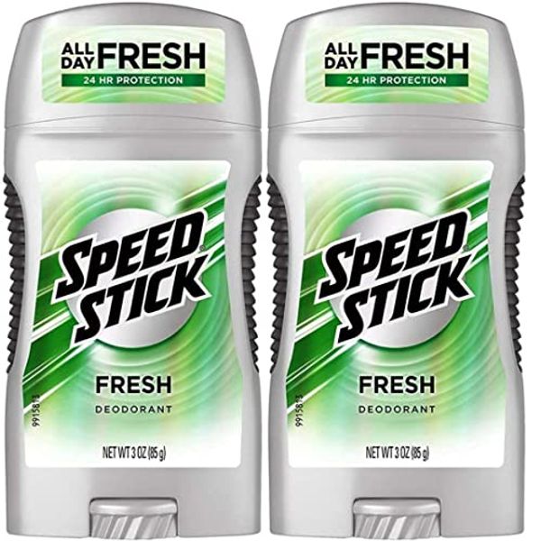 Speed Stick Deodorant, Fresh, 3 Ounce (Pack of 2)