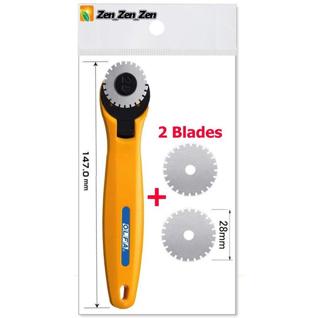 OLFA Perforation Cutter 28 235B / Replacement Blade(28mm) 2 Blades XB194 (with Our Shop Original Description of Goods)[ Zen_Zen_Zen Original Package]