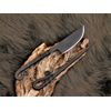Generisch Mittelalter Messer mit Esspfriem + Scheide; Wikinger; Kelten handgeschmiedet 602EA