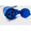 STORM POWER LEADS 240V BLUE EXTENSION LEAD SITE POWER LIGHTS TOOLS HOOK UP PLUG & SOCKET 2-20M (2MT)