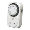 Defender 24 Hour Segment Timer Switch - Energy Saver Plug Standard Size - Programmable Time Controller