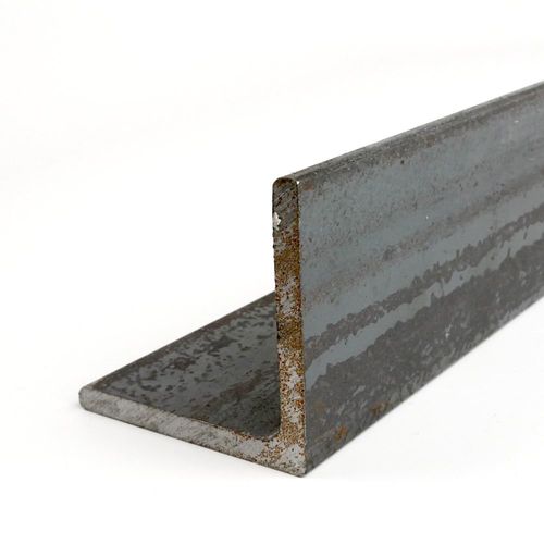 A36 Steel Angle, Unpolished (Mill) Finish, ASTM A36, Equal Leg Length, Rounded Corners, 1-1/2" Leg Lengths, 0.125" Wall Thickness, 12" Length
