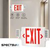 Spectsun 6 Packs Exit Light Red led Exit Sign with Lighting Combo Battery Backup