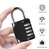 Combination Locker Padlock, 4 Digit Coded Padlock, Gym Lock, School Locker Lock, Weatherproof Combination Lock Outdoor (1pcs Short)