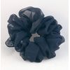Navy Blue Chiffon Hair Scrunchie - Full