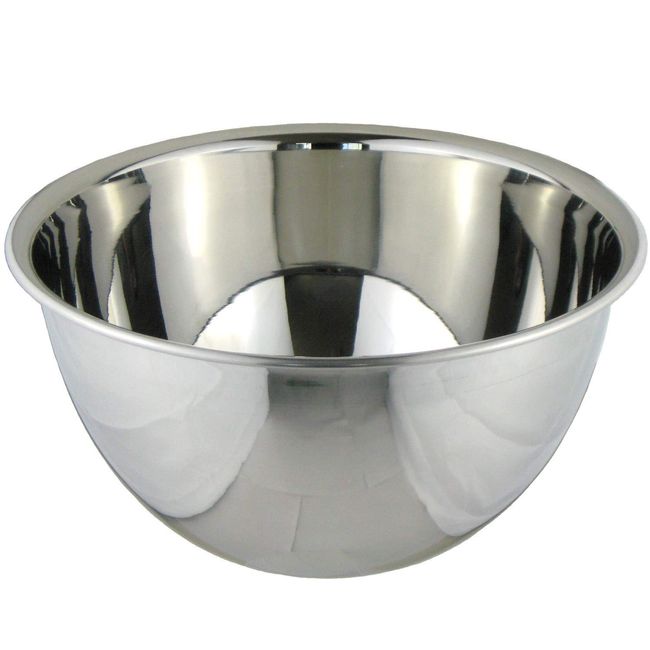 Nagao Tsubamesanjo Deep Bowl, Outer Diameter 10.2 inches (26 cm), 18-8 Stainless Steel, Made in Japan