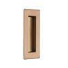 Rectangular Flush Pocket Door Handle (120mmx50mm, Copper)