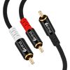 Devinal Subwoofer Y Cable - RCA Gold Plated Adapter for Hi-Fis/Home Theater - 6.5Ft/2M
