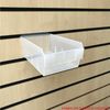 Medium Size Storage Box Slatbox Shelfbox Slatwall Display (Clear)