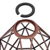 ledscom.de Pack of 2 Cage Lampshades, Bronze, E27 / E14, 160 mm Diameter