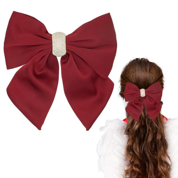 Bow Hair Clips Red Bowknot Hairpin Christmas Hair Bow Clips French Hair Barrettes Hair Accessories for Women Girls Birthday Party Christmas Gifts A8SZHDJFJ