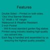 Garden Flag 12x18 Double Sided - Waterproof Vinyl Banner Material - Lady Bug