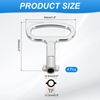 PATIKIL Triangle Spanner Key, 4 Pack Universal Utility Keys Triangular Socket Panel Keys Cabinet Key Lift Door Lock Key for Elevator Electric Gas Water Meter Box