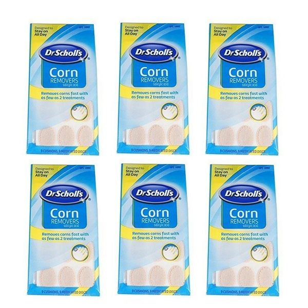 6 Pack Dr. Scholls Corn Removers With Salicylic Acid 9 Per Package