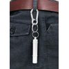 XP Design Portable Pill Case Necklace Pendant Keychain Aluminum Stainless Steel Waterproof Memorial (Silver, 2 Tiers 1 Layer)