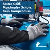 Opti Flex® Optimate Fine Knit Nylon Nitrile Foam Gloves, Grey, Size 7, Pack of 12