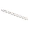 Fellowes 52371 Plastic Comb Bindings, 3/8-Inch Diameter, 55 Sheet Capacity, White, 100 Combs/Pack