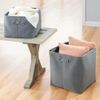 mDesign Fabric Bathroom Storage Bin with Handles, 2 Pack
