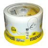 Maxell CD-R 52x White Full Face Inkjet Printable Surface - 50 Discs in Spindle Pack