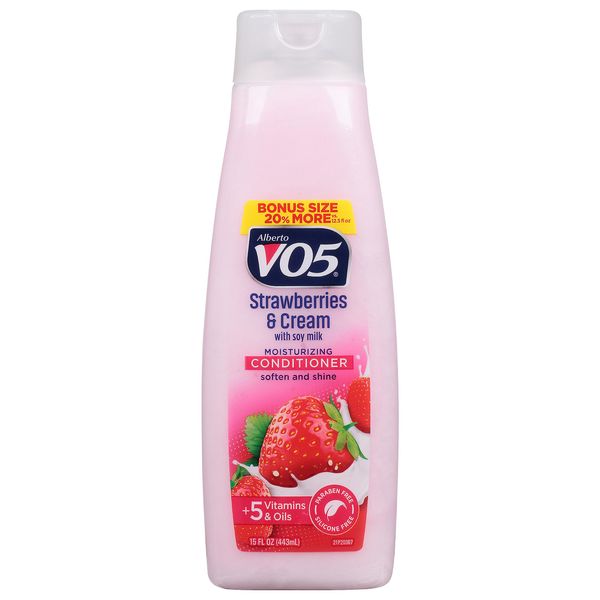 V05 Conditioner Moisture Milks Strawberries & Cream, 15 oz