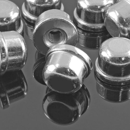 Zorveiio 2pcs 1/4-27 Lamp Finials Lamp Finial Cap, Lamp Topper Knob Lamp Shade Screw Cap Lamp Accessories Finial for Lamp Shade Harp (1/2 Inch Tall, Silver)