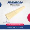 3 1/2" Wide X 5/8" HIGH Unfinished Oak Half Threshold (Butt up Threshold) (3 FT) (3 FT Long)