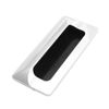 11cm x 5cm Rectangle Shape Silver Tone Metal Sliding Door Pull Handle