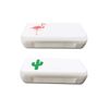 wumio Pill Case, Set of 2, Simple Function, Compact Size, Easy to Carry, Good Visibility, 3 Compartments, Medicine Case Perfect for Carrying