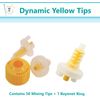 Dental Dynamic Mixing Tips for Automated Impression machine Yellow Tips 50/Bag