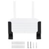 QWORK® Universal Dock Wall Mount Bracket for Routers/TV Box/Network Switches/Modems/Laptop/Books