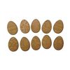 10pcs Wooden MDF Shape Eggs Easter Ornament Laser Embellishment (3,5cm)