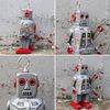Freak Scene Space Robot Medium Size Tin Robot Grey