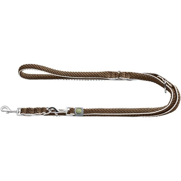 HUNTER Adjustable leash Hilo 25/200 mesh, brown