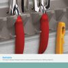 Suncast 2' Wall Mount Tool Organizer for Hanging Lawn and Garden Tools, 30 lb. Weight Capacity, Gray, Made in the USA