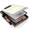 Officemate Recycled Double Storage Clipboard/Forms Holder, Plastic, Gray/Black (83357)