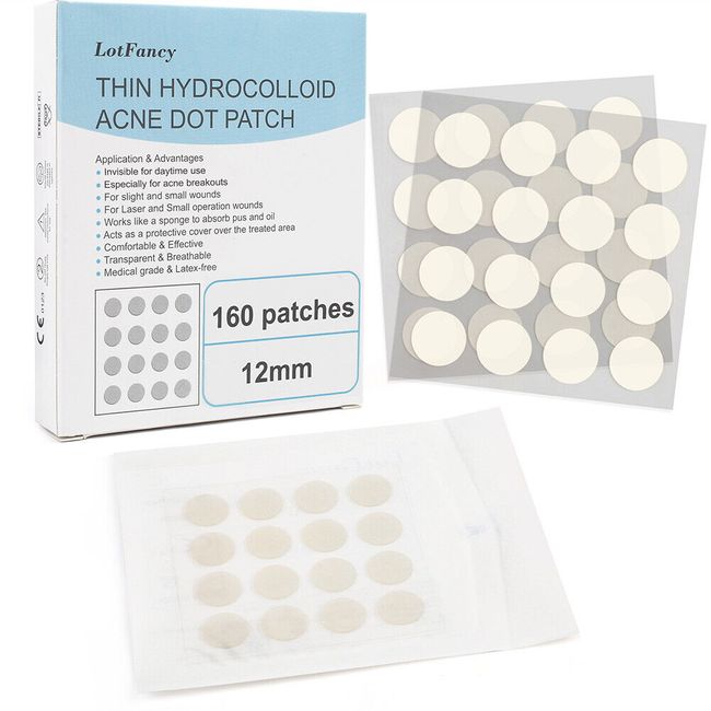 Pimple Patches 160pcs Hydrocolloid Acne Patches For Face Zit Patch Stickers Dots