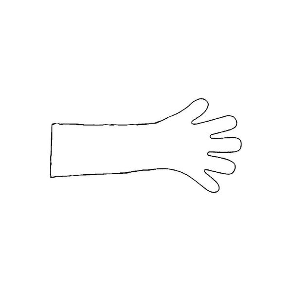 Neolab iP5s-4006 Protective Rubber Gloves Pad Large Blue