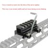TACFUN 2PCS Picatinny See Through 5 Slots Riser Mount, 0.82 inch Riser for Red Dot Sight & Scope & Optics
