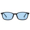 EVERNEVER AZ Label EVAZ-004C1-14 Men's Sunglasses for Driving, Polarized Sunglasses, Stylish, Day and Night Use, Square, UV Protection, Light Color, Thin, Black, Slightly Small to Regular Size)