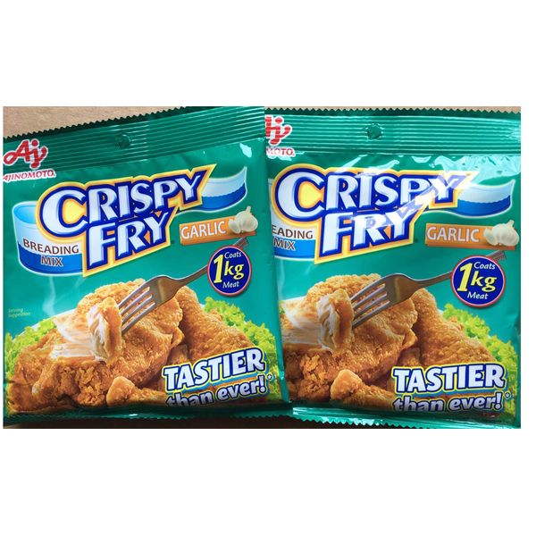 Lot of 2 Ajinomoto - Crispy Fry Breading Mix 62 grams / 2.19 oz each pk (2 pk Garlic)