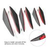 Universal Bumper Lip Diffuser,6Pcs Carbon Fiber Texture Car Bumper Fin Canard Splitter Diffuser Valence Spoiler Lip