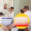 WAY.V Extra Soft Toothbrush with Individual Head Covers, 7 Pcs Soft Bristle Manual Toothbrushes for Sensitive Gums - Family and Guests (7 Counts)