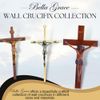 SHERMAN Medium Black Solid Mahogany Crucifix