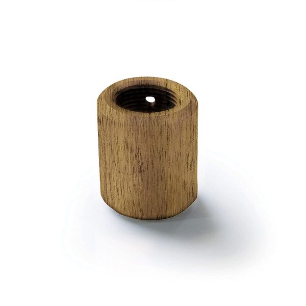 Ceiling Fan Downrod Coupler in Distressed Koa