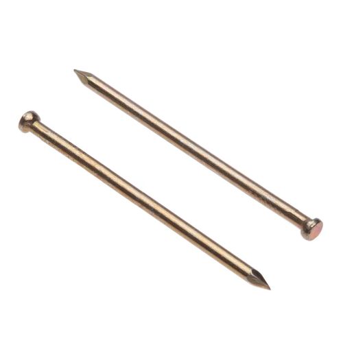 Skirting Nails Finishing Nails (Pack of 250) Yellow Galvanised Nails for DIY and Crafts Home Decor Woodworking Furniture Construction Size: Length 40 mm Nail Diameter 1.6 mm