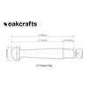 Birch Shaker Peg 2.5" / 63.5mm (Pack of 100)