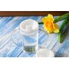 Harfield Yellow 2 Handled Beaker Drinking Cup & Wide Spout Reusable Virtually Unbreakable Polycarbonate Plastic Drinking Aid
