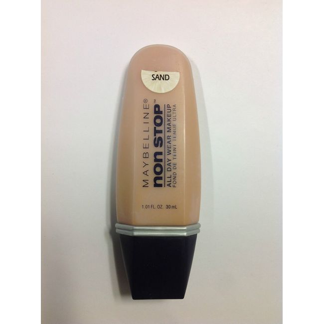 Maybelline NonStop All Day Wear MakeUp Liquid NON STOP Foundation ( SAND ) NEW.