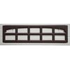 CHARLESTON 608 CHOCOLATE Window Inserts / LONG Panel HOLMES Garage Door