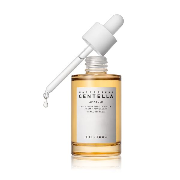 SKIN1004 Madagascar Centella Asiatica Ampoule Facial Serum 1.85 fl.oz, 55ml, 100% Centella Asiatica Extract Soothes Acne Prone and Sensitive Skin